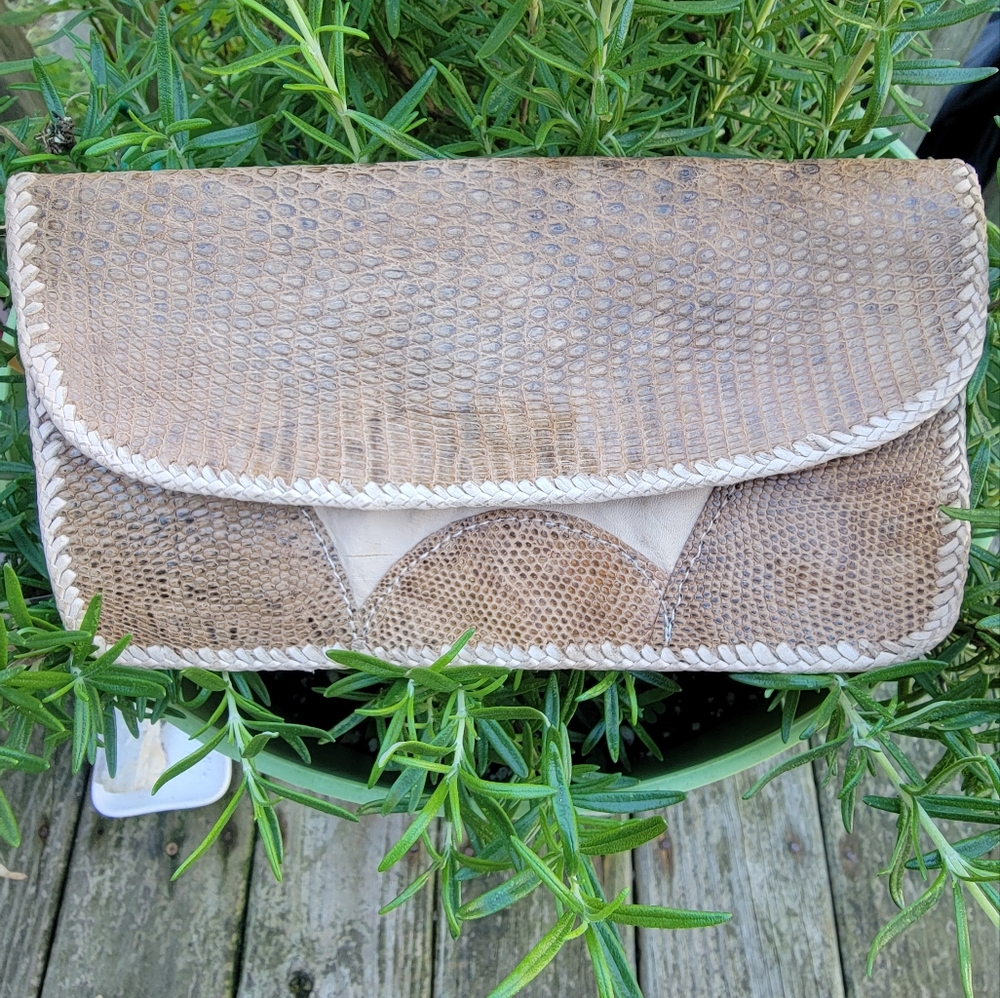 HAND CRAFTED Snake Skin Wallet